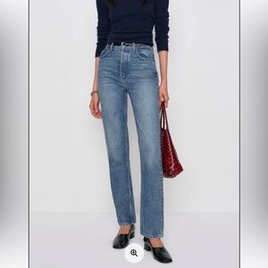 Reformation Cynthia High Rise straight Classic Blue Women's Jeans